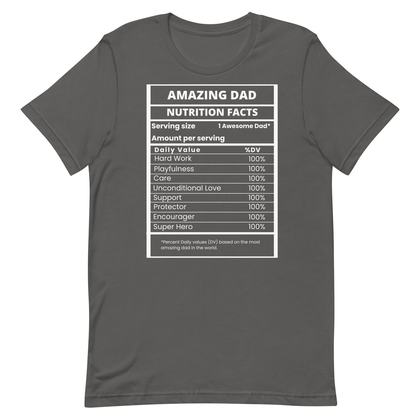 "Amazing Dad" Nutritional Facts Gift for Dad - Father's Day